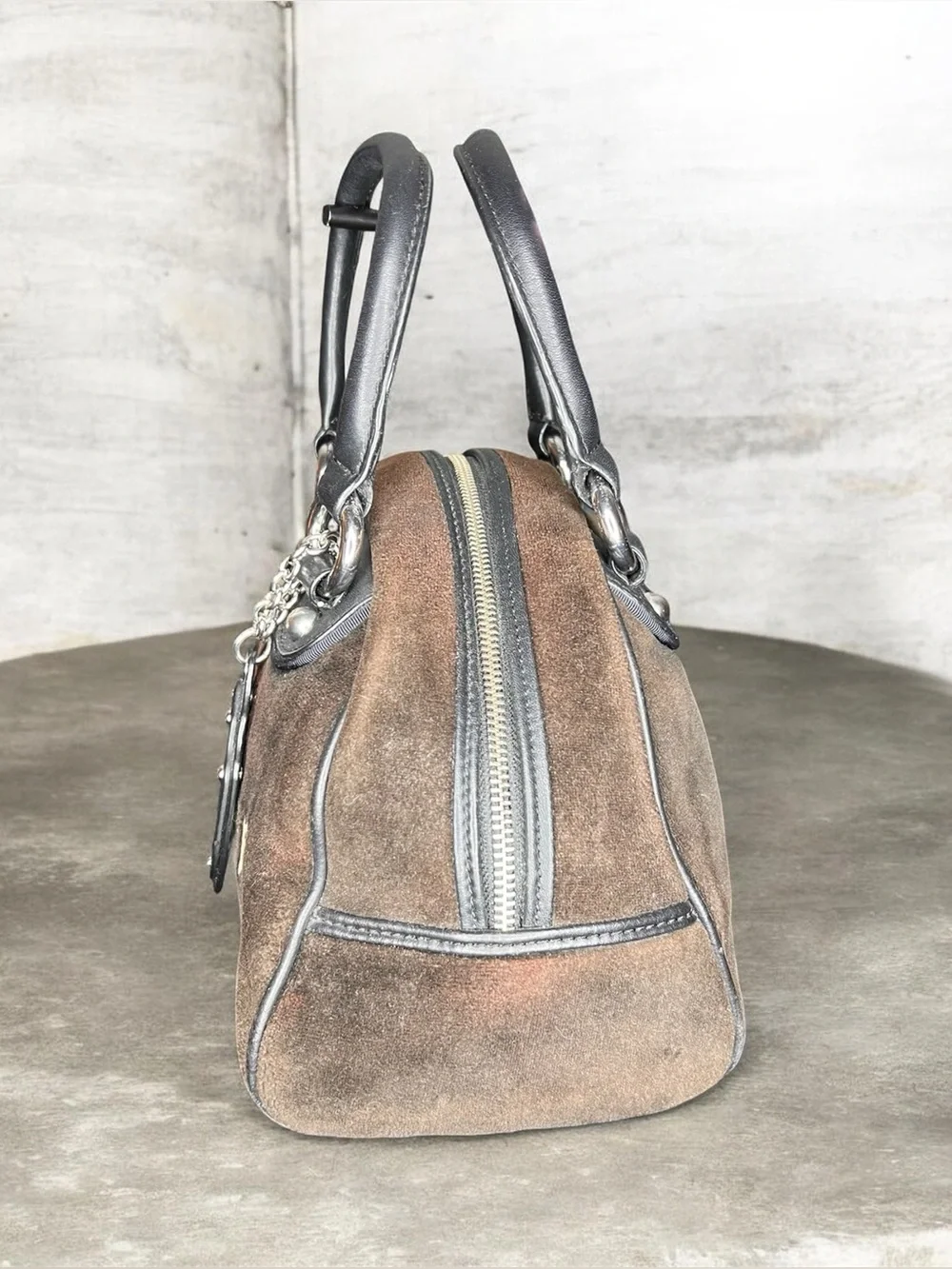 Vintage Y2K Juicy Couture Velour Bowler Bag